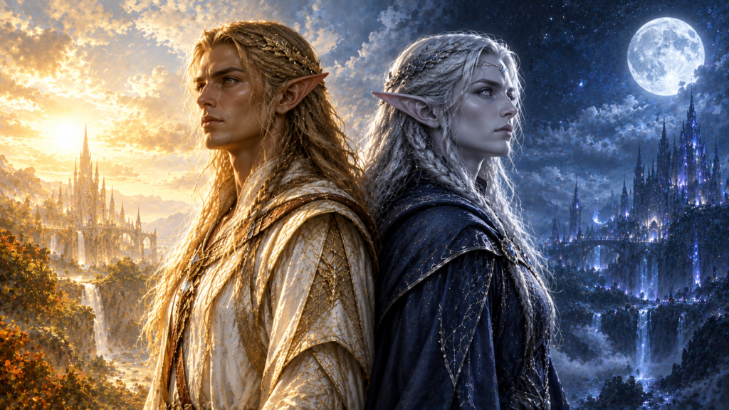 Sun elf vs moon elf